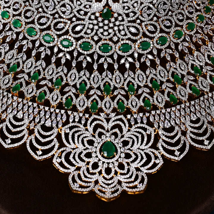 CZ Emerald Bridal Choker