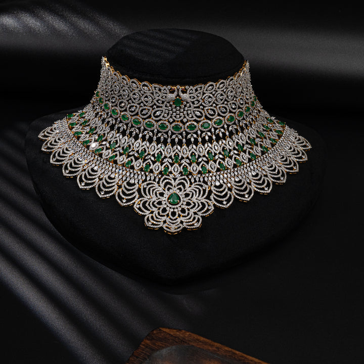 CZ Emerald Bridal Choker