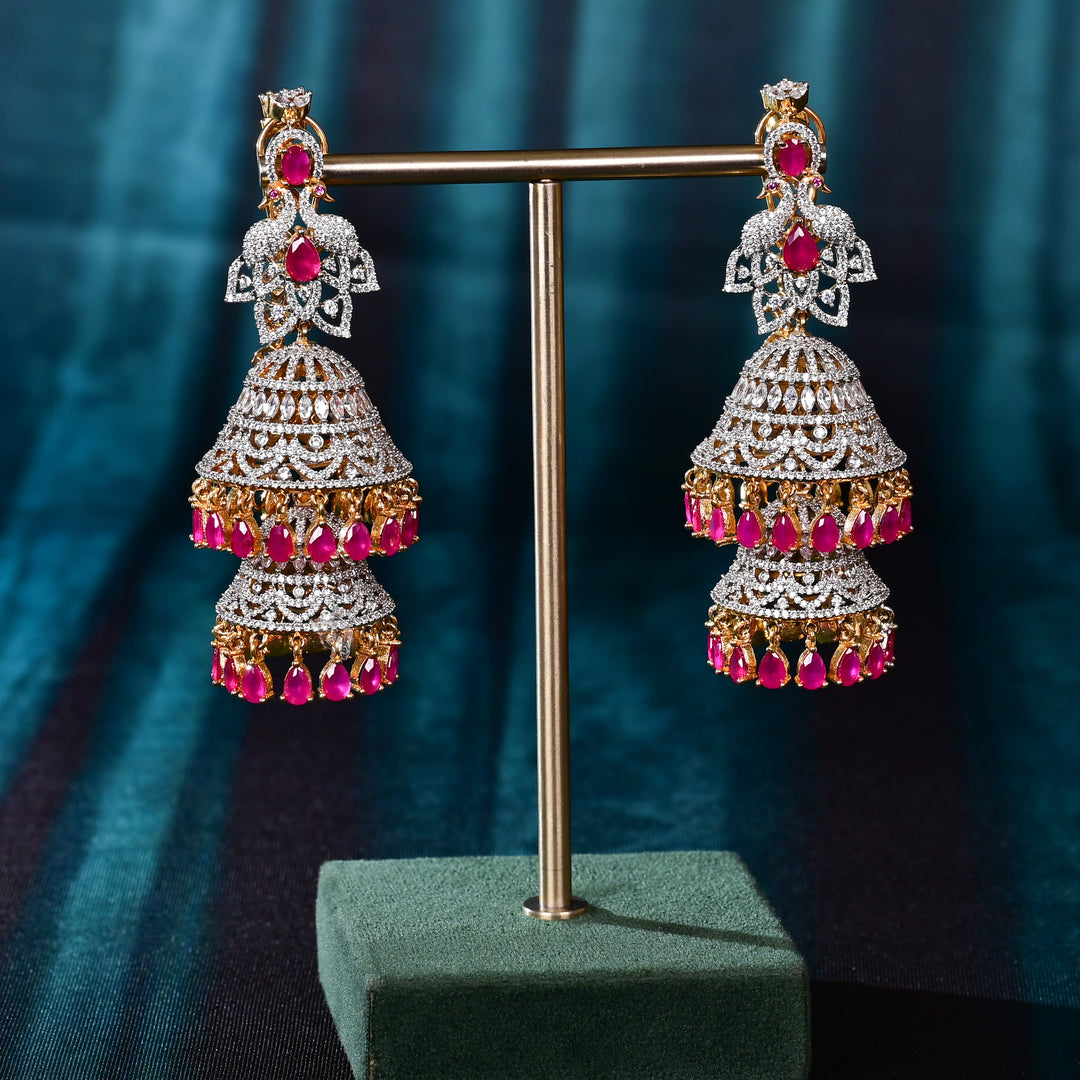 CZ Ruby Bridal Choker