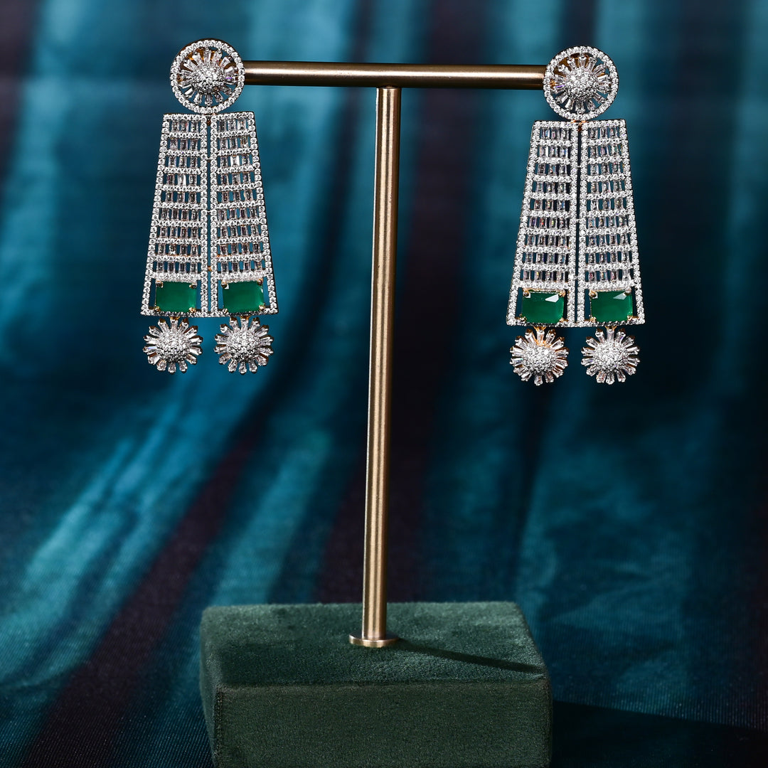 CZ Emerald Choker Set