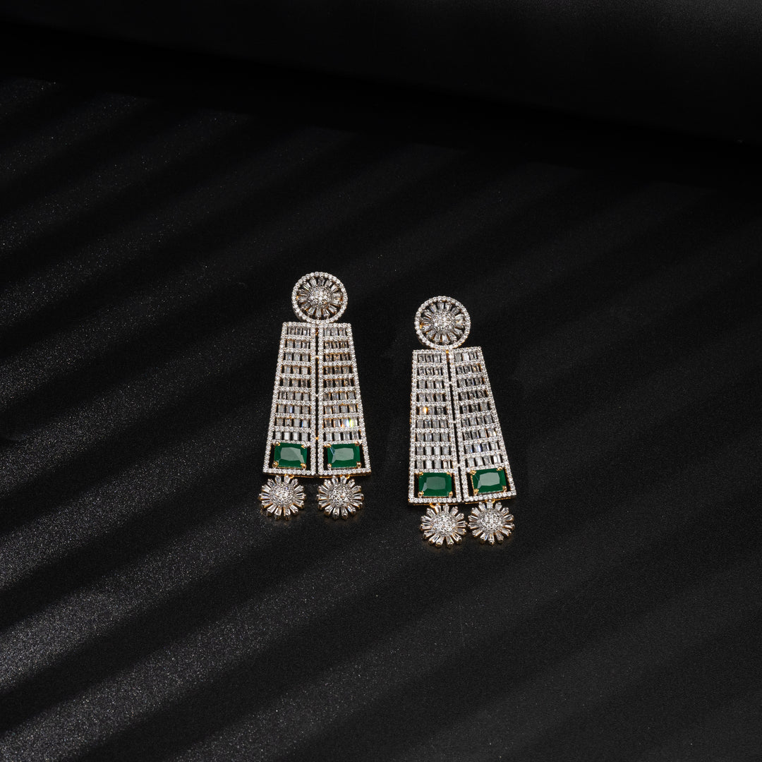 CZ Emerald Choker Set