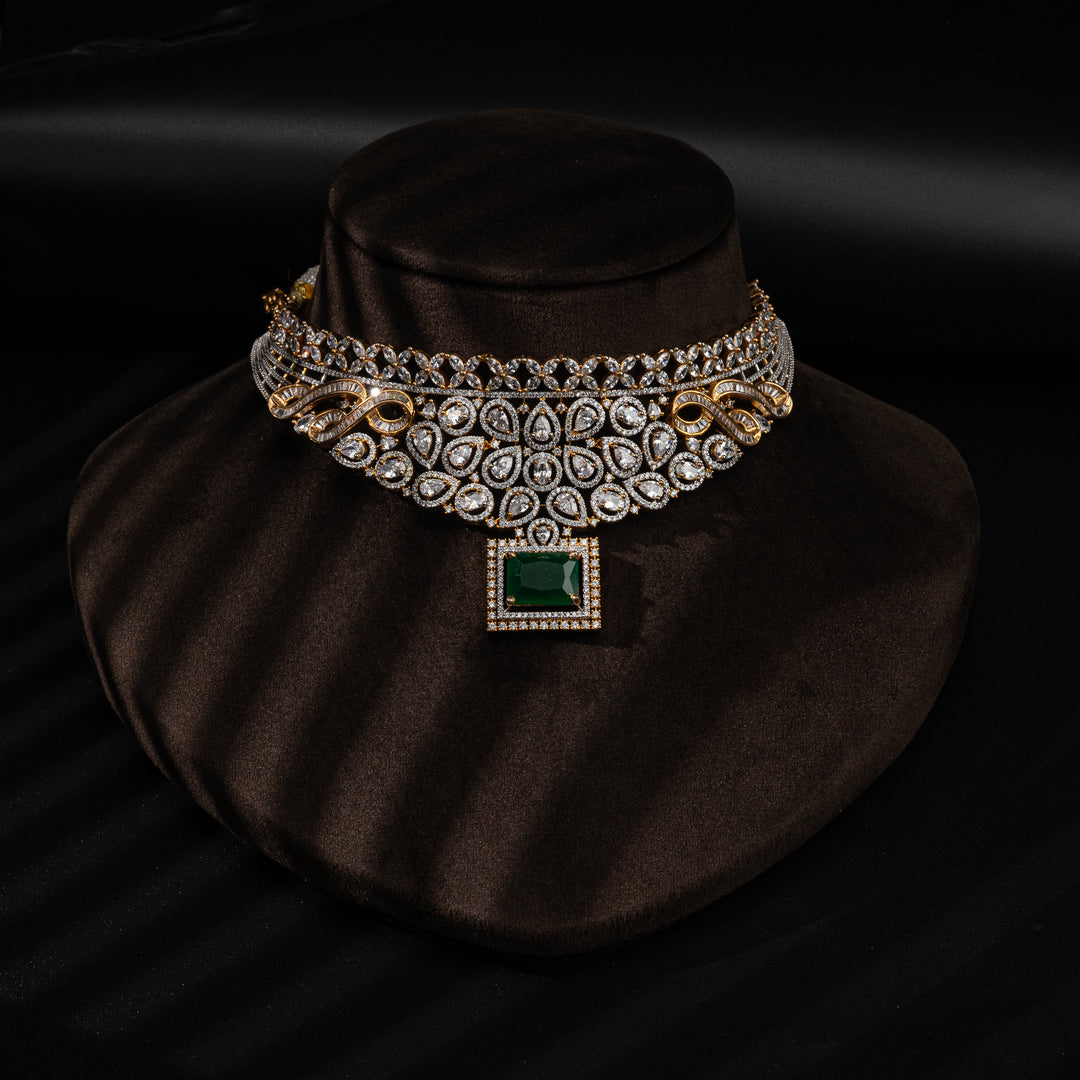 CZ Emerald Choker