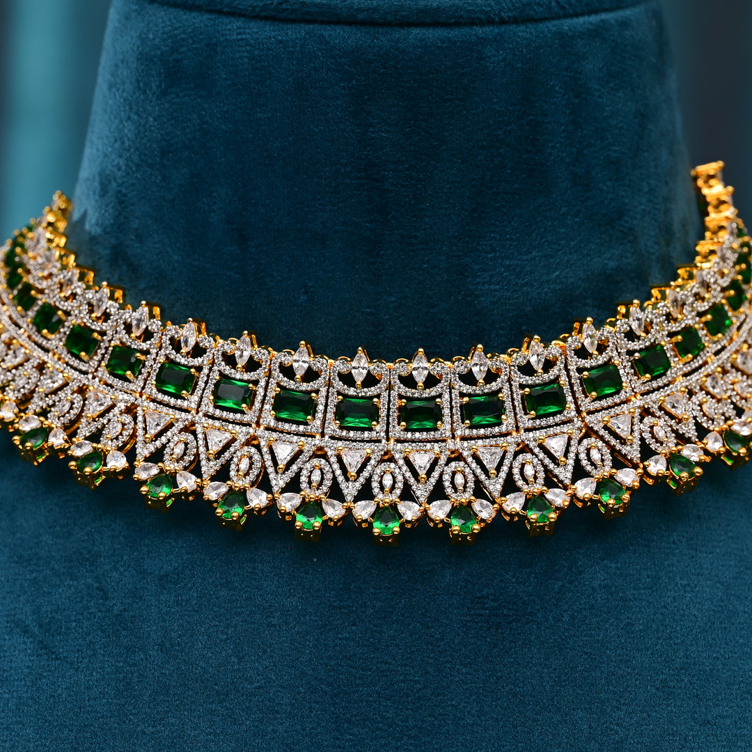 CZ Emerald Choker