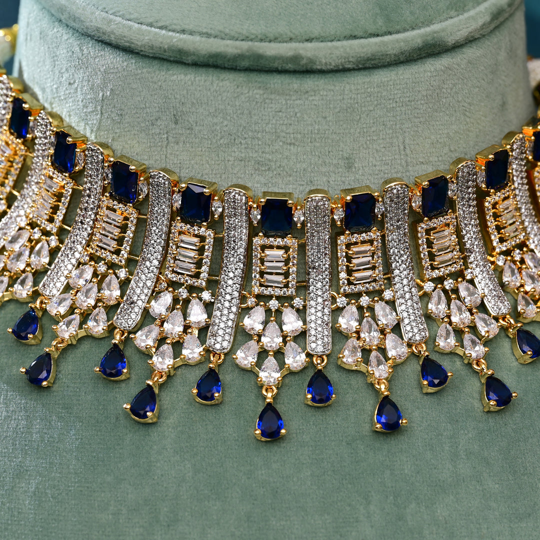 CZ Blue Sapphire Choker