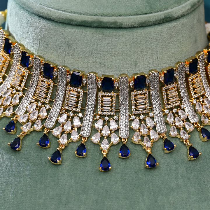 CZ Blue Sapphire Choker