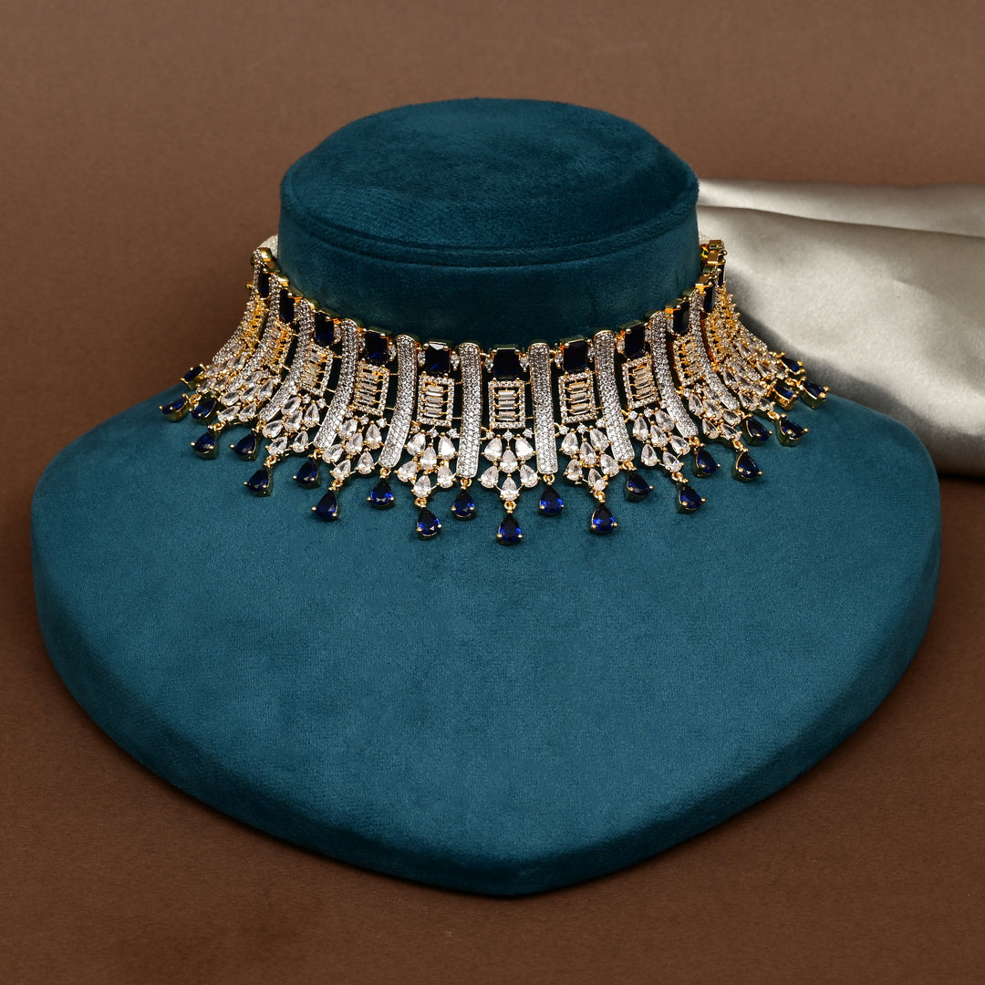 CZ Blue Sapphire Choker