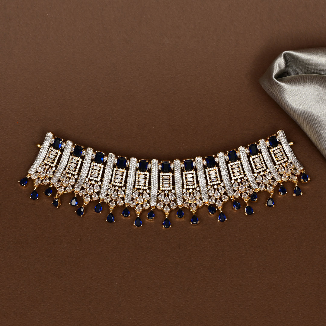 CZ Blue Sapphire Choker