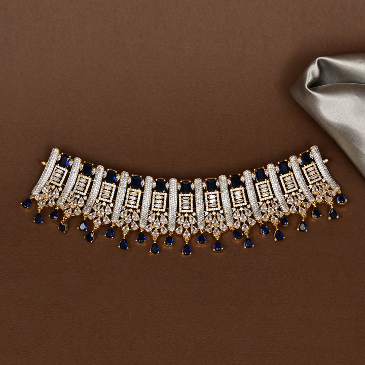 CZ Blue Sapphire Choker