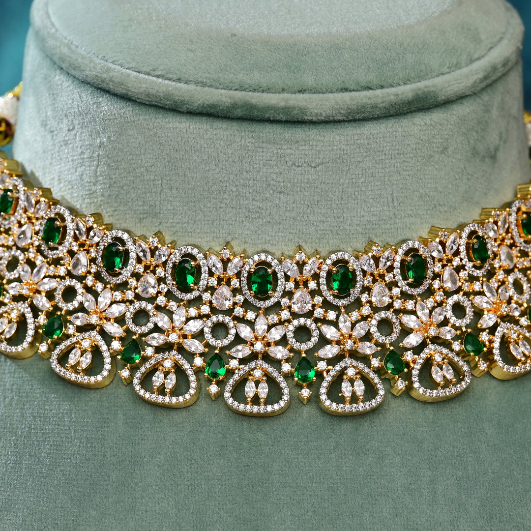 CZ Emerald Choker
