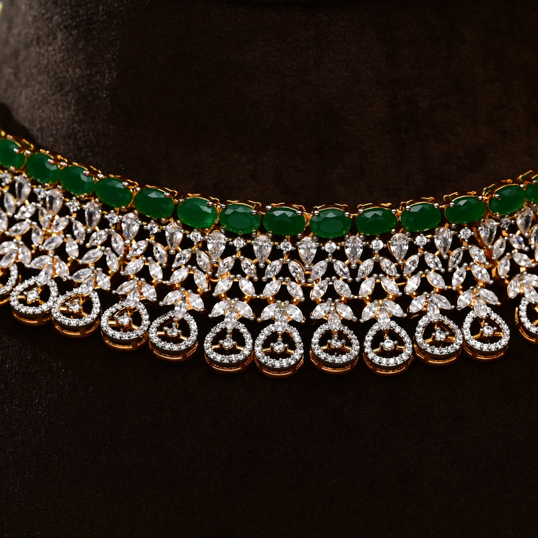 CZ Emerald Choker
