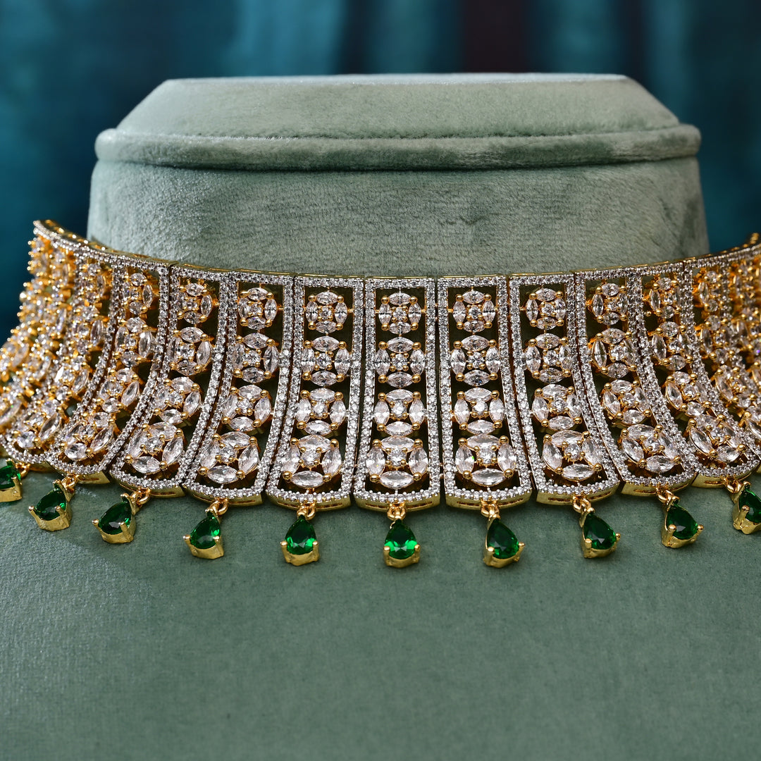CZ Emerald Choker