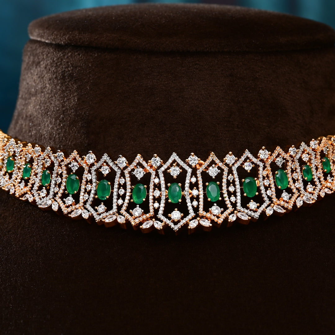 CZ Emerald Choker