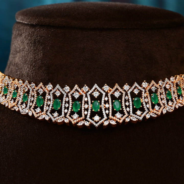CZ Emerald Choker