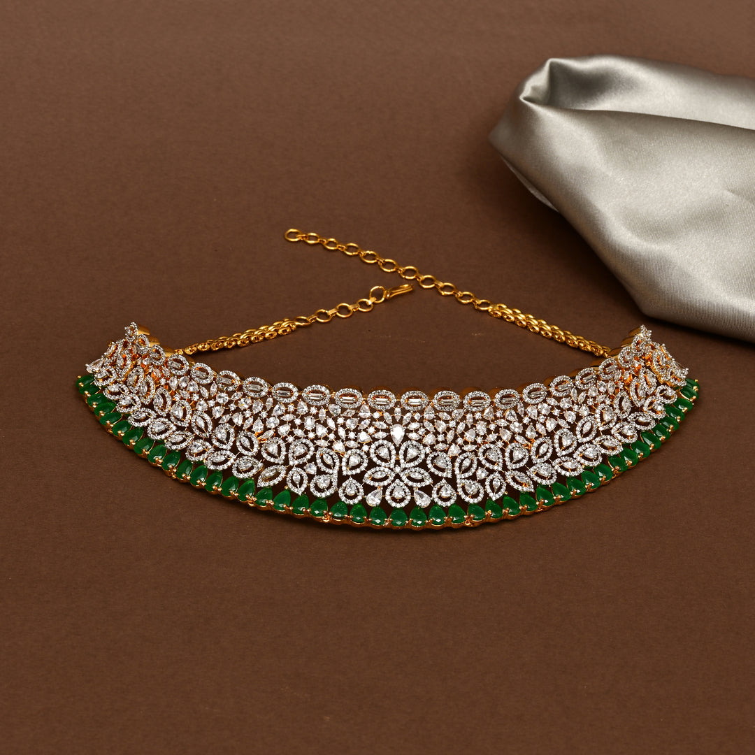 CZ Emerald Choker