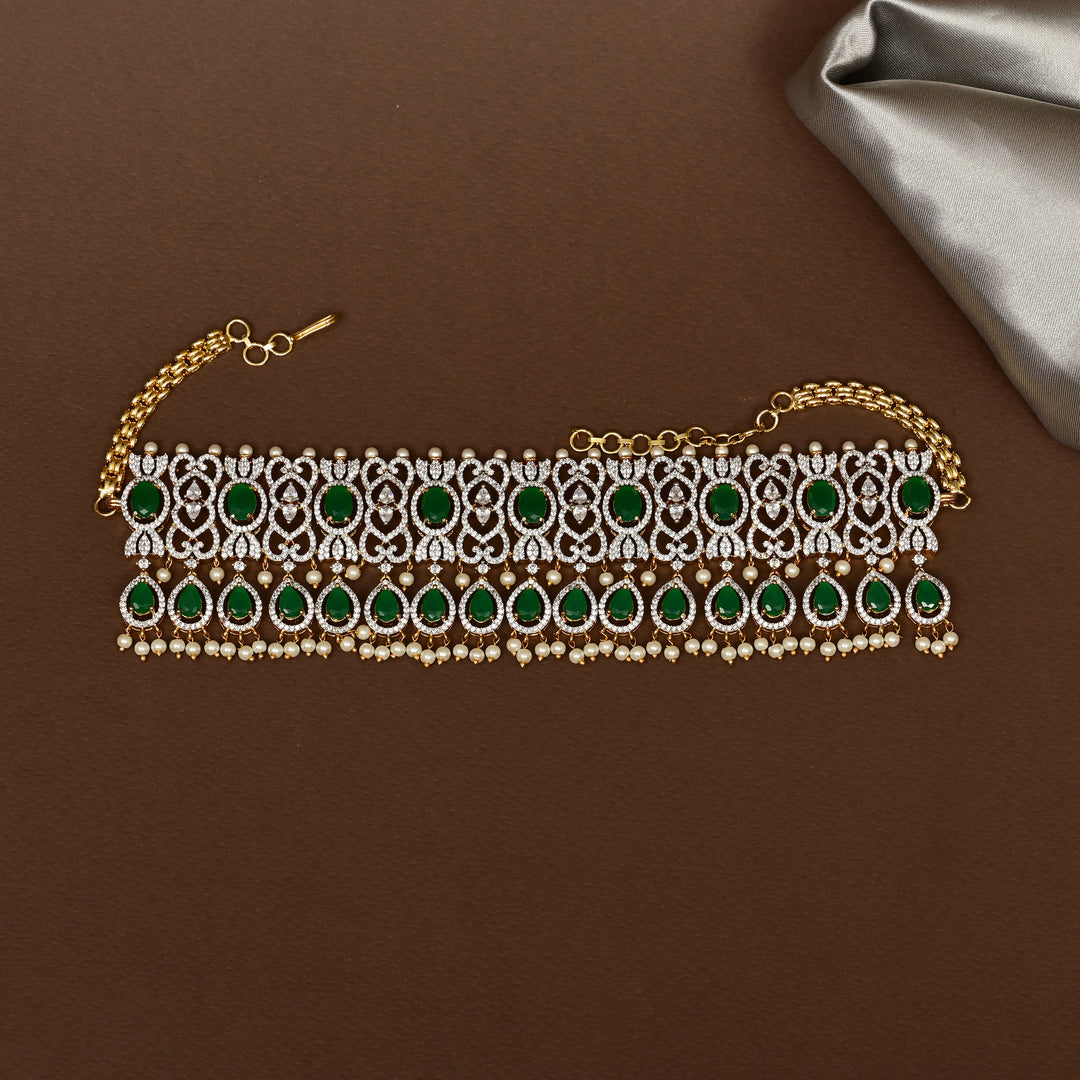 CZ Emerald Choker