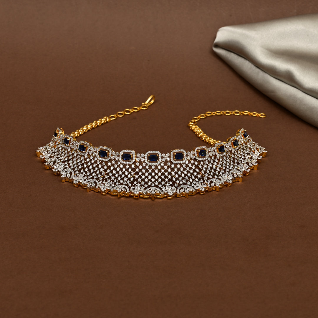 CZ Sapphire Choker
