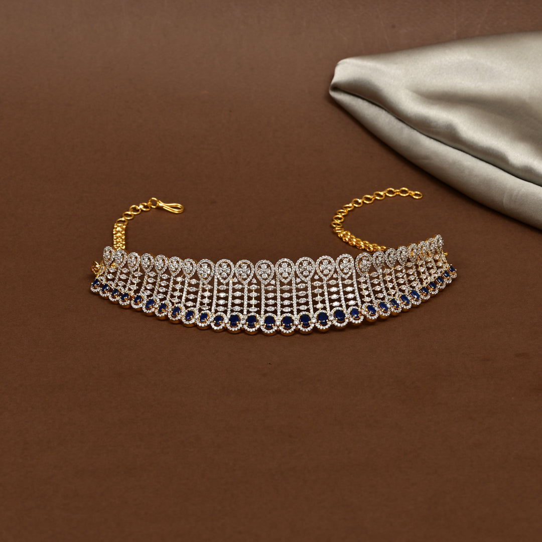 CZ Sapphire Choker