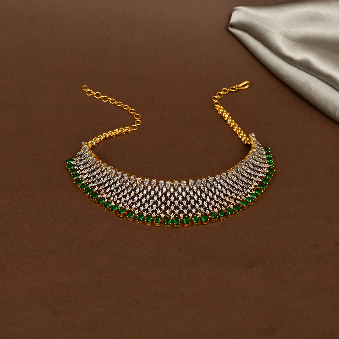CZ Emerald Choker