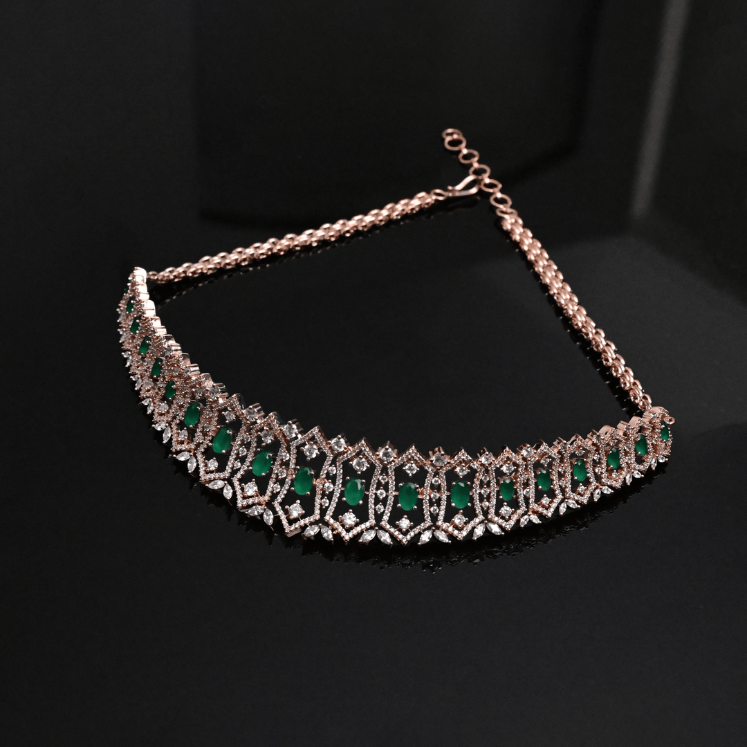 CZ Emerald Choker