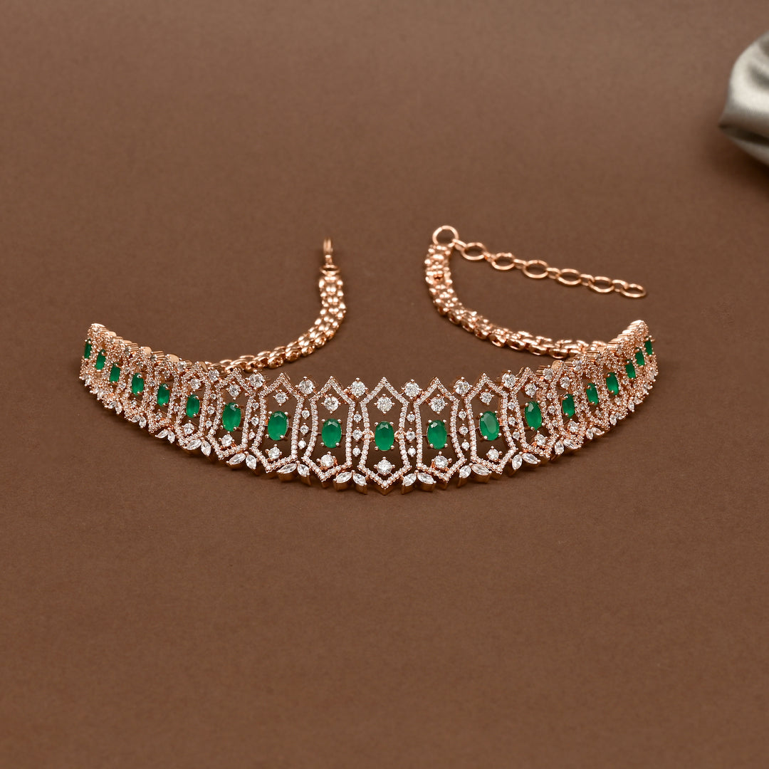 CZ Emerald Choker