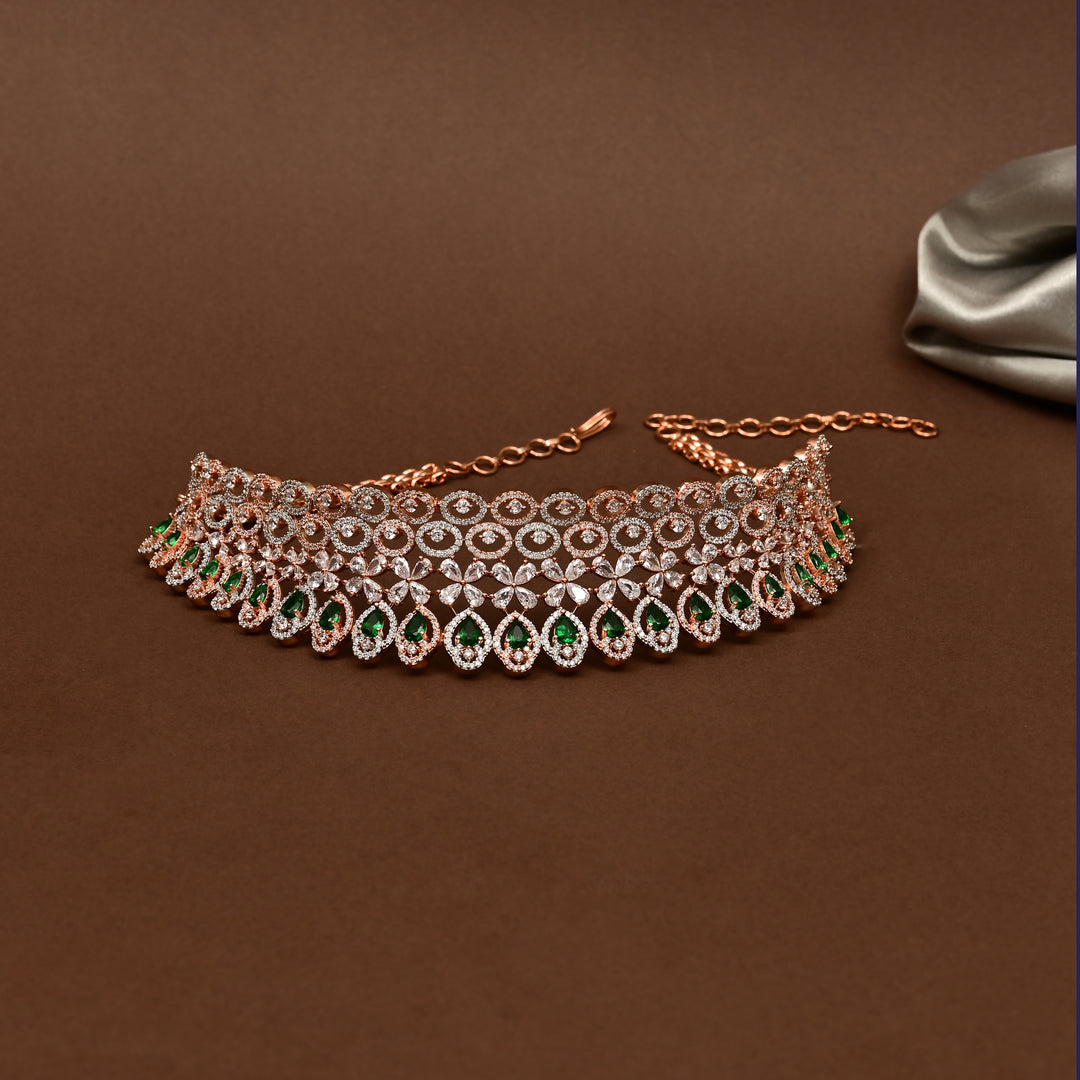 CZ Emerald Choker