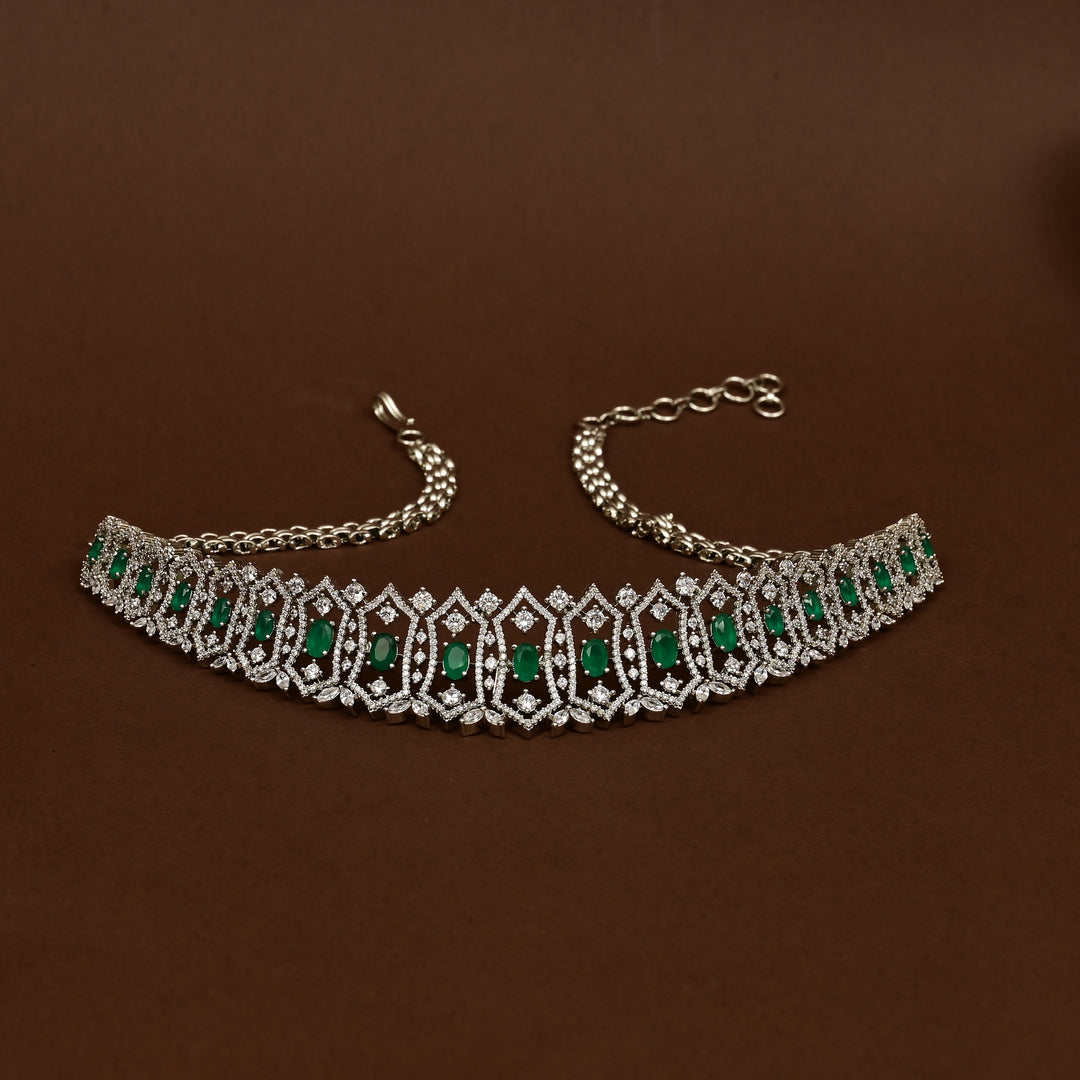 CZ Emerald Choker