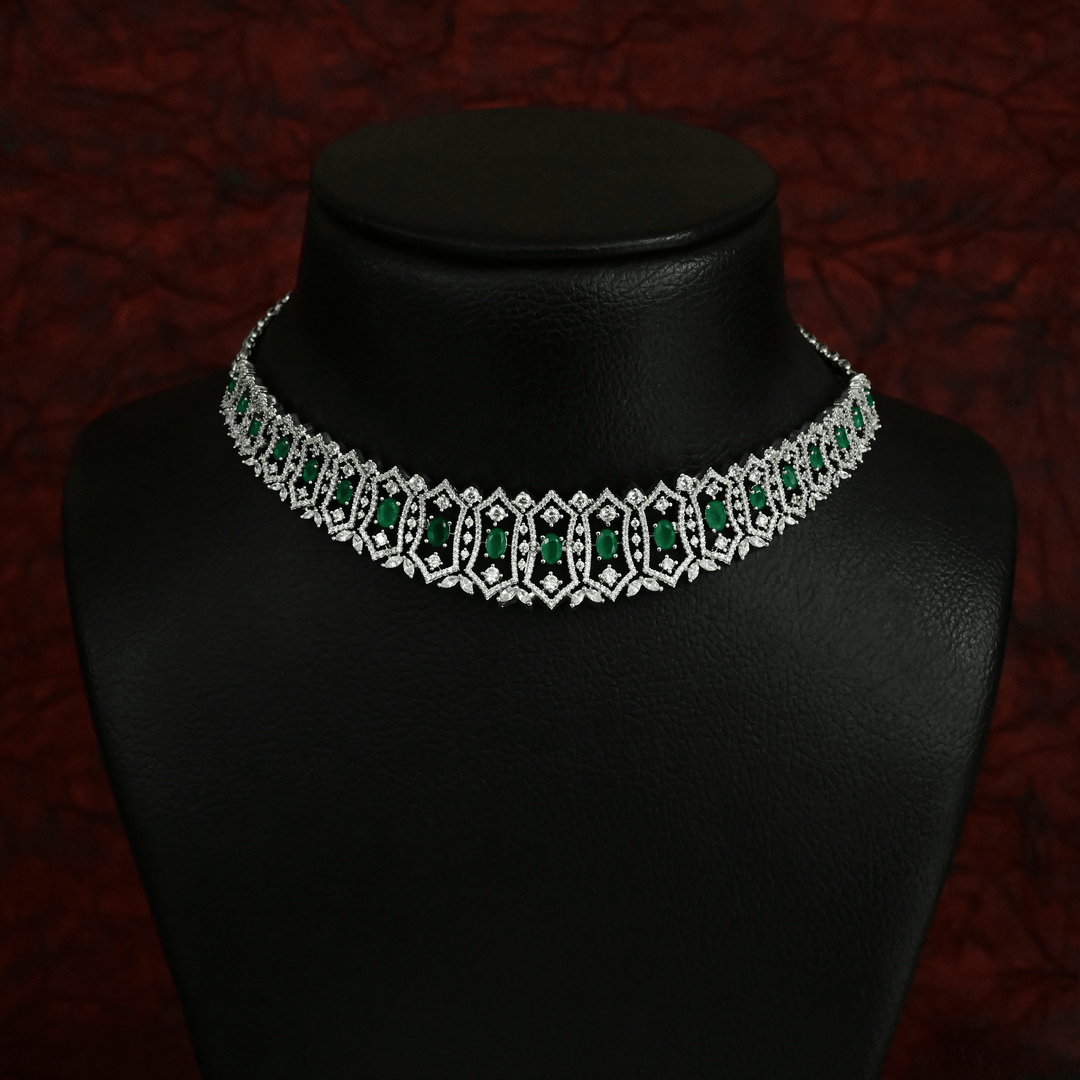 CZ Emerald Choker