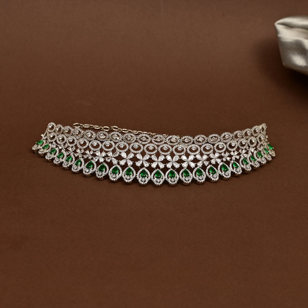 CZ Emerald Choker
