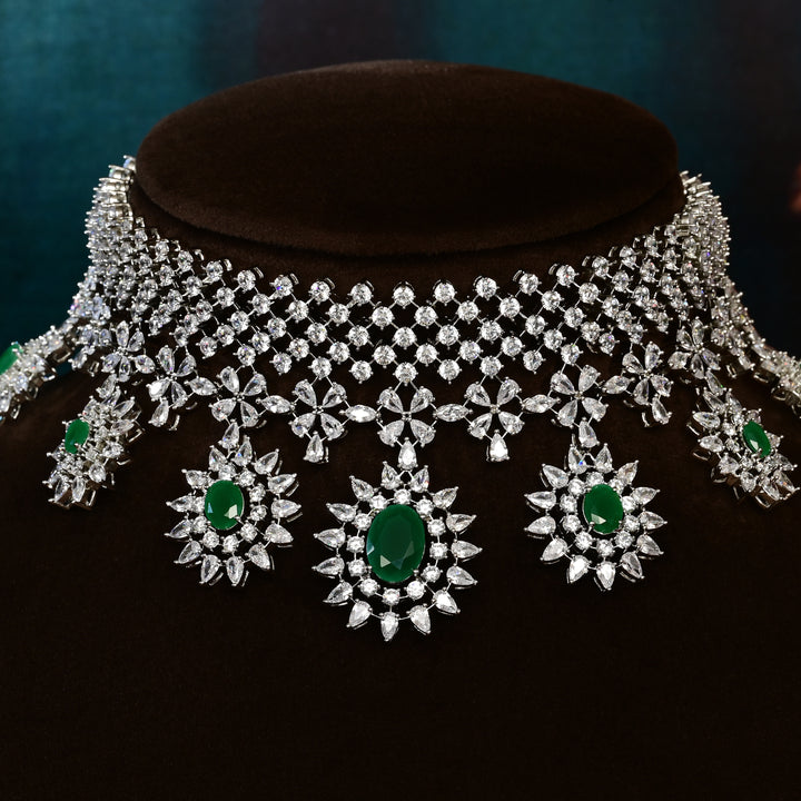 CZ Emerald Choker