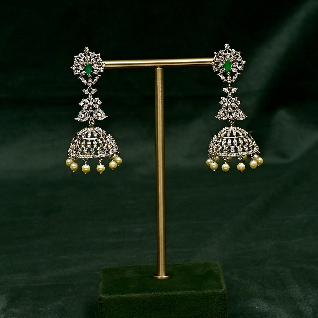 CZ Emerald Necklace Set