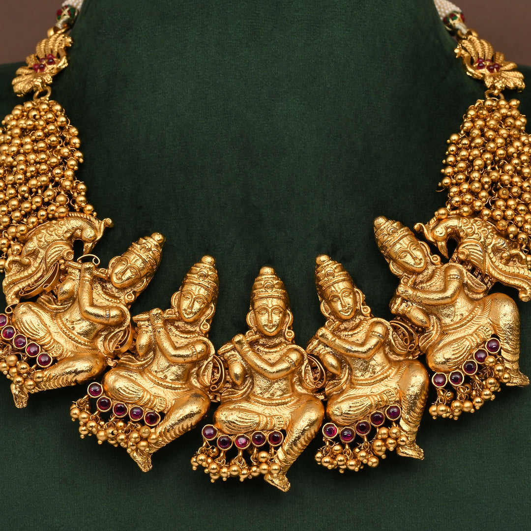 Temple Necklace Set