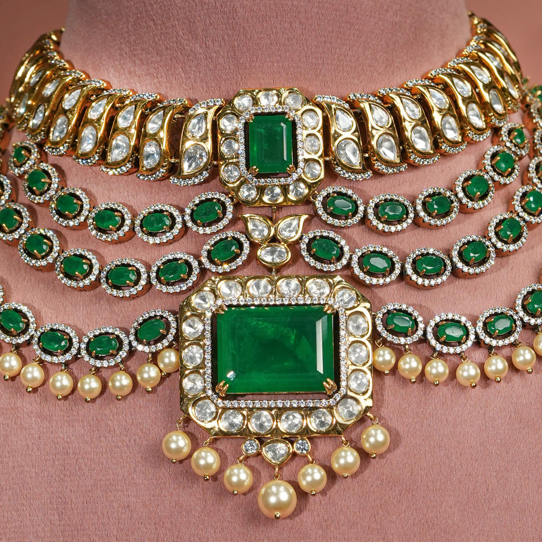 Moissanite Necklace Set