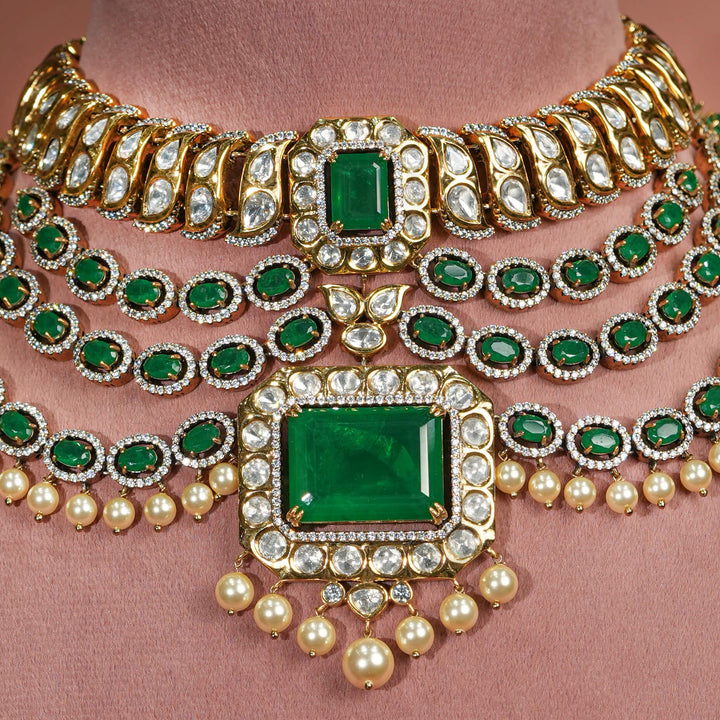 Moissanite Necklace Set