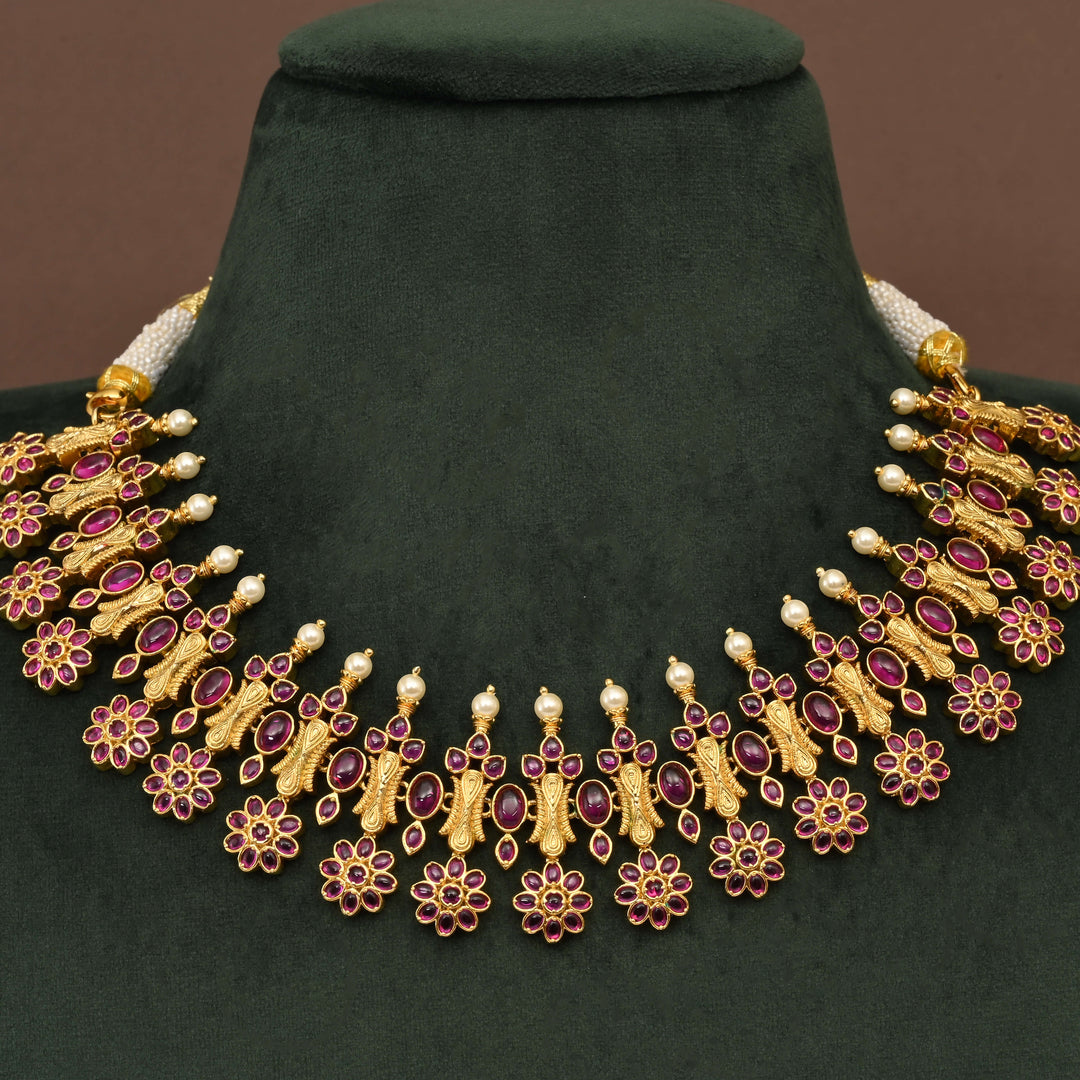 Temple Necklace Set