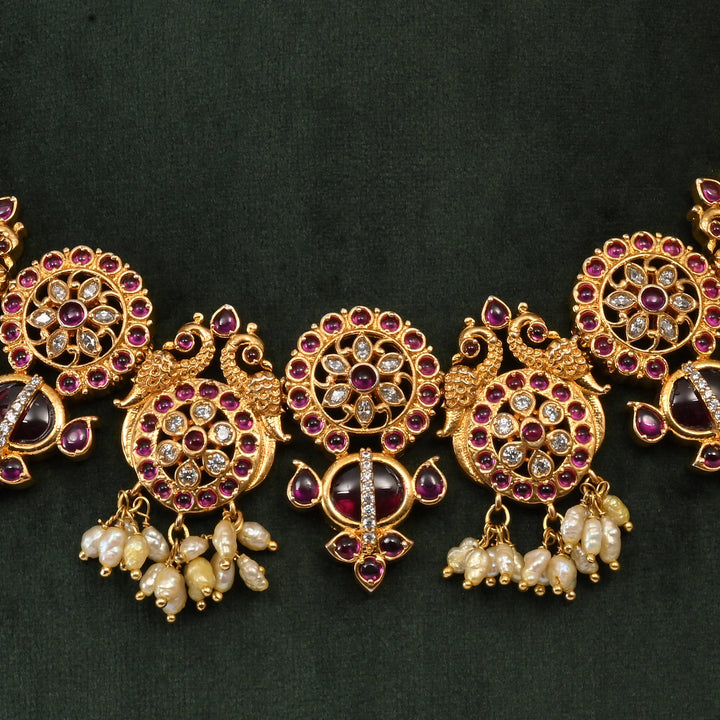 Temple Necklace Set