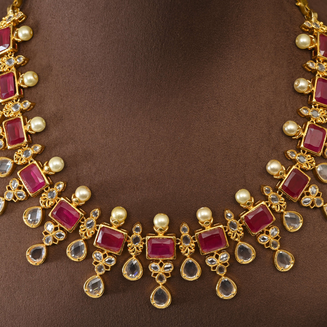 Uncut Polki Necklace Set