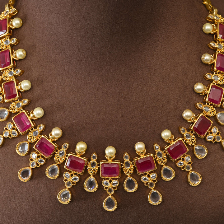 Uncut Polki Necklace Set