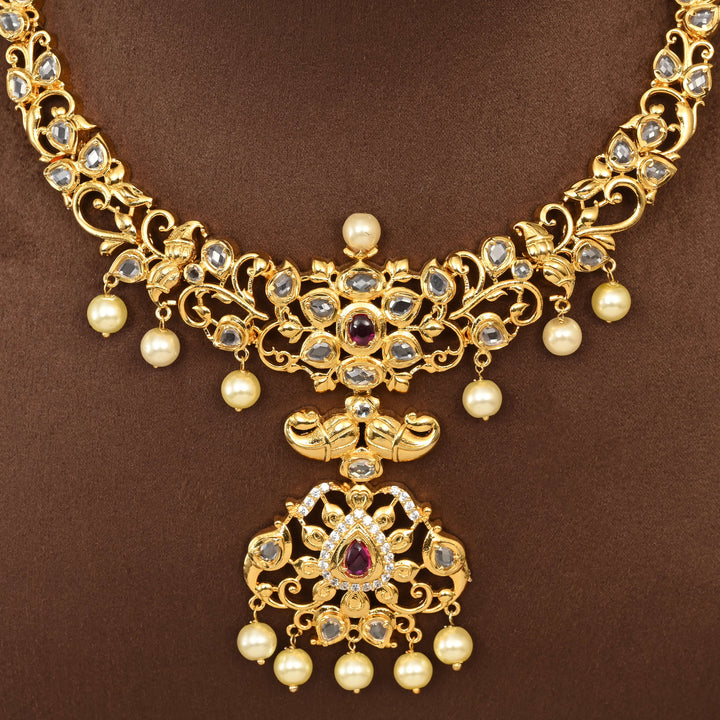 Uncut Polki Necklace Set