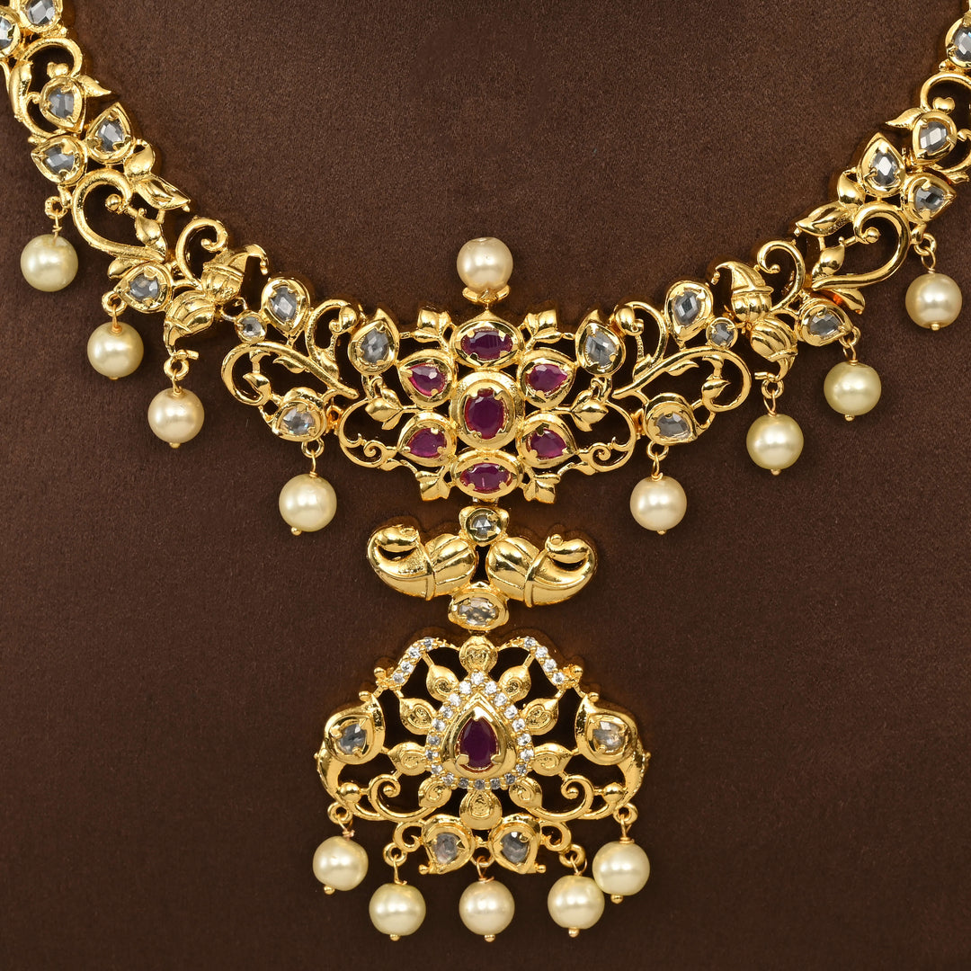 Uncut Polki Necklace Set