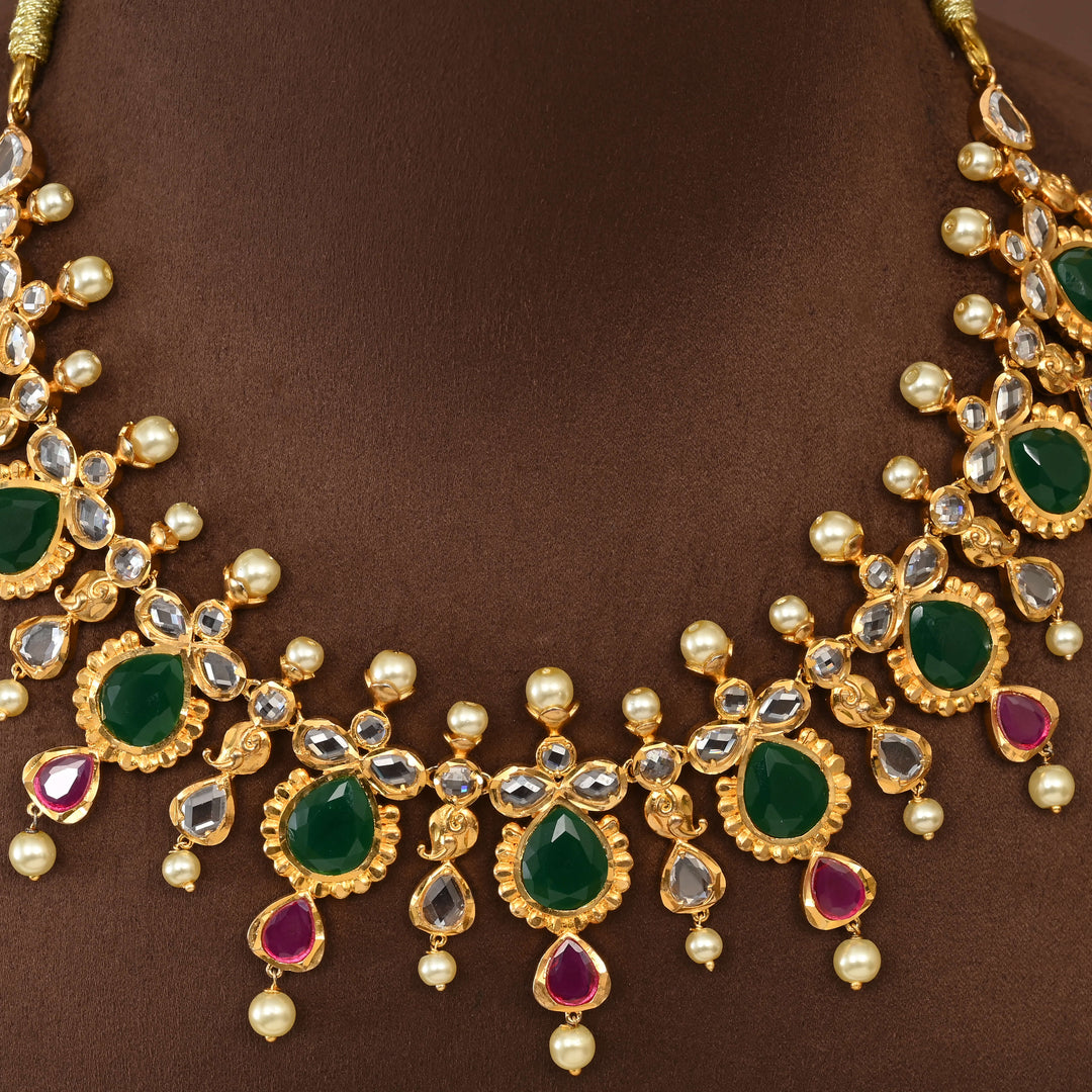 Uncut Polki Necklace Set