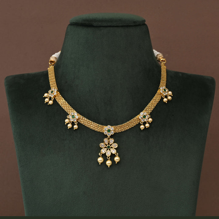 Temple CZ Necklace Set