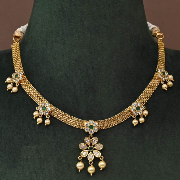 Temple CZ Necklace Set