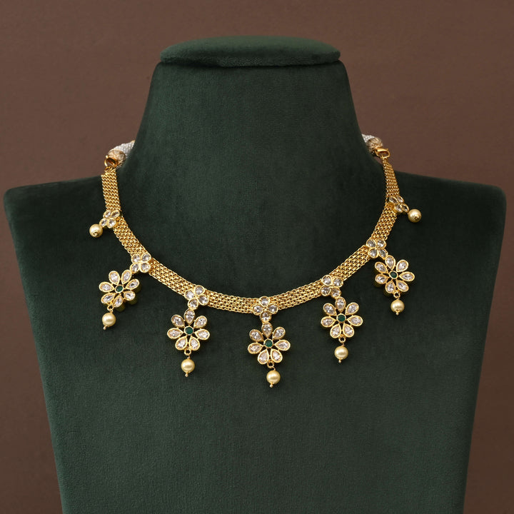 Temple CZ Necklace Set