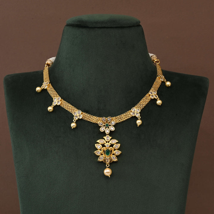 Temple CZ Necklace Set