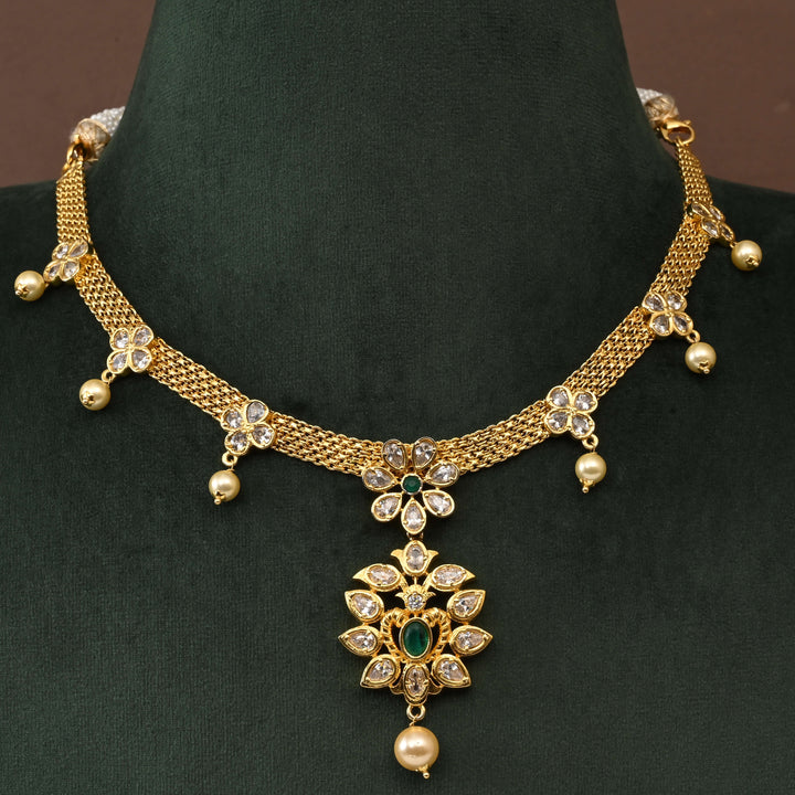 Temple CZ Necklace Set