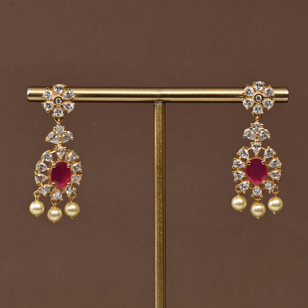 Temple CZ Necklace Set