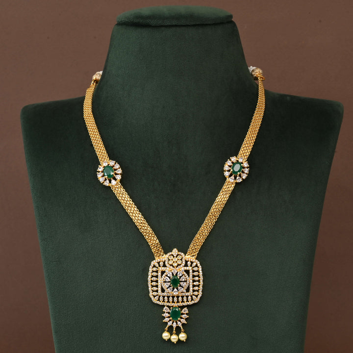 Temple CZ Necklace Set