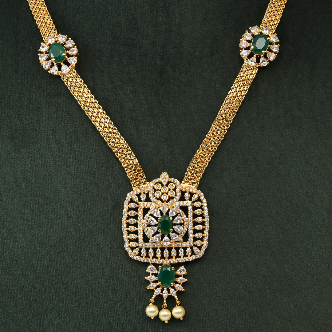 Temple CZ Necklace Set