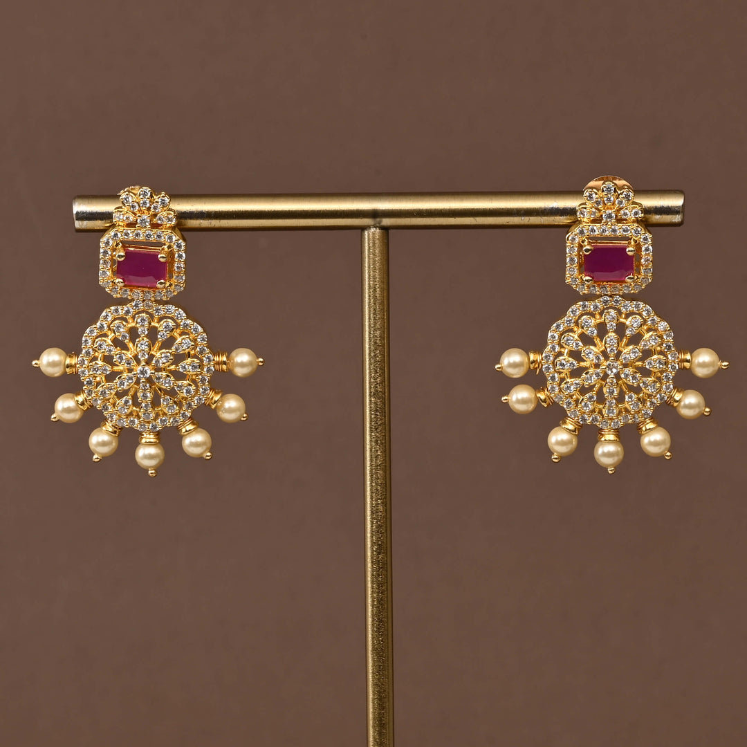 Temple CZ Necklace Set