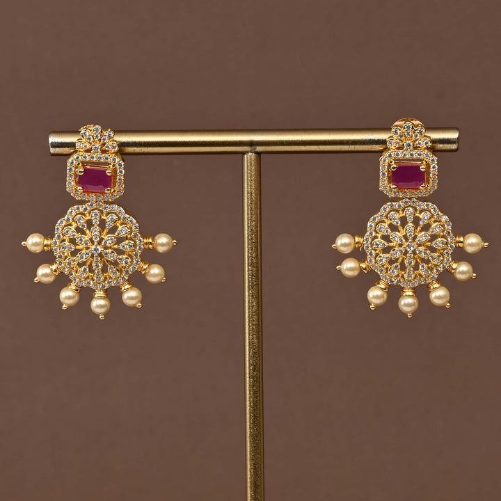 Temple CZ Necklace Set